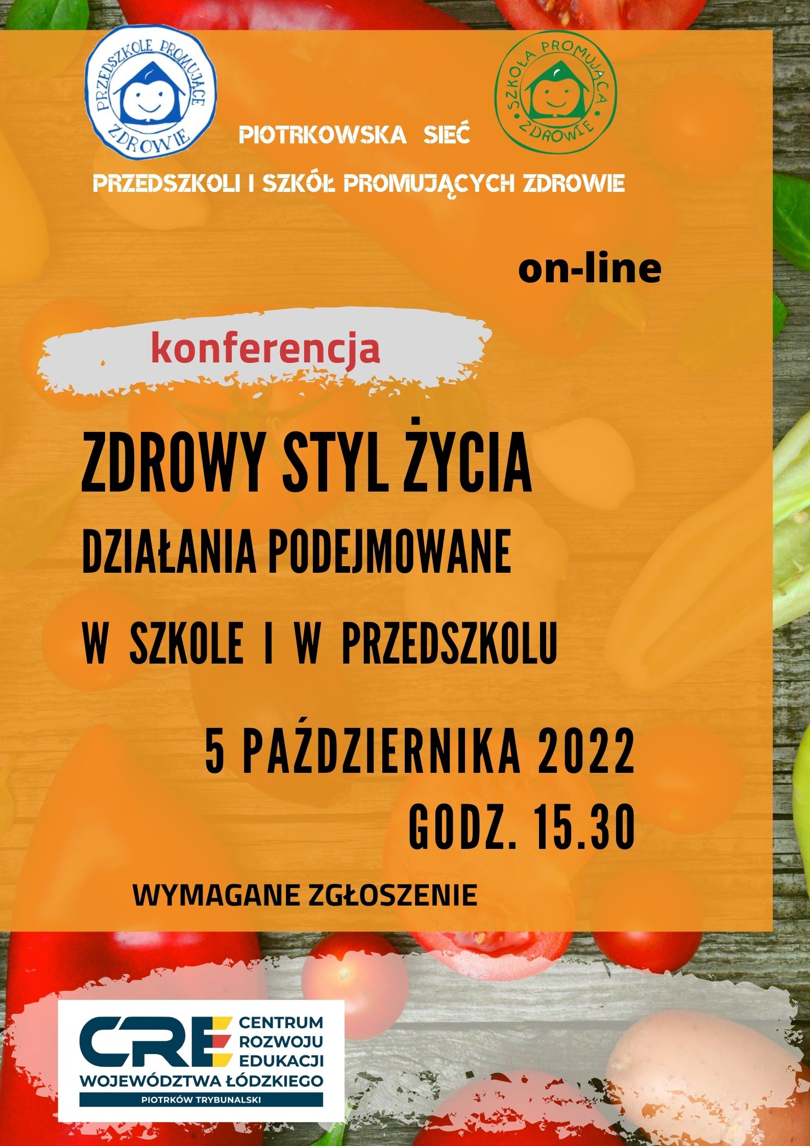 Konferencja -  ZDROWY STYL ŻYCIA – DZIAŁANIA PODEJMOWANE W SZKOLE I W PRZEDSZKOLU 5.10.2022