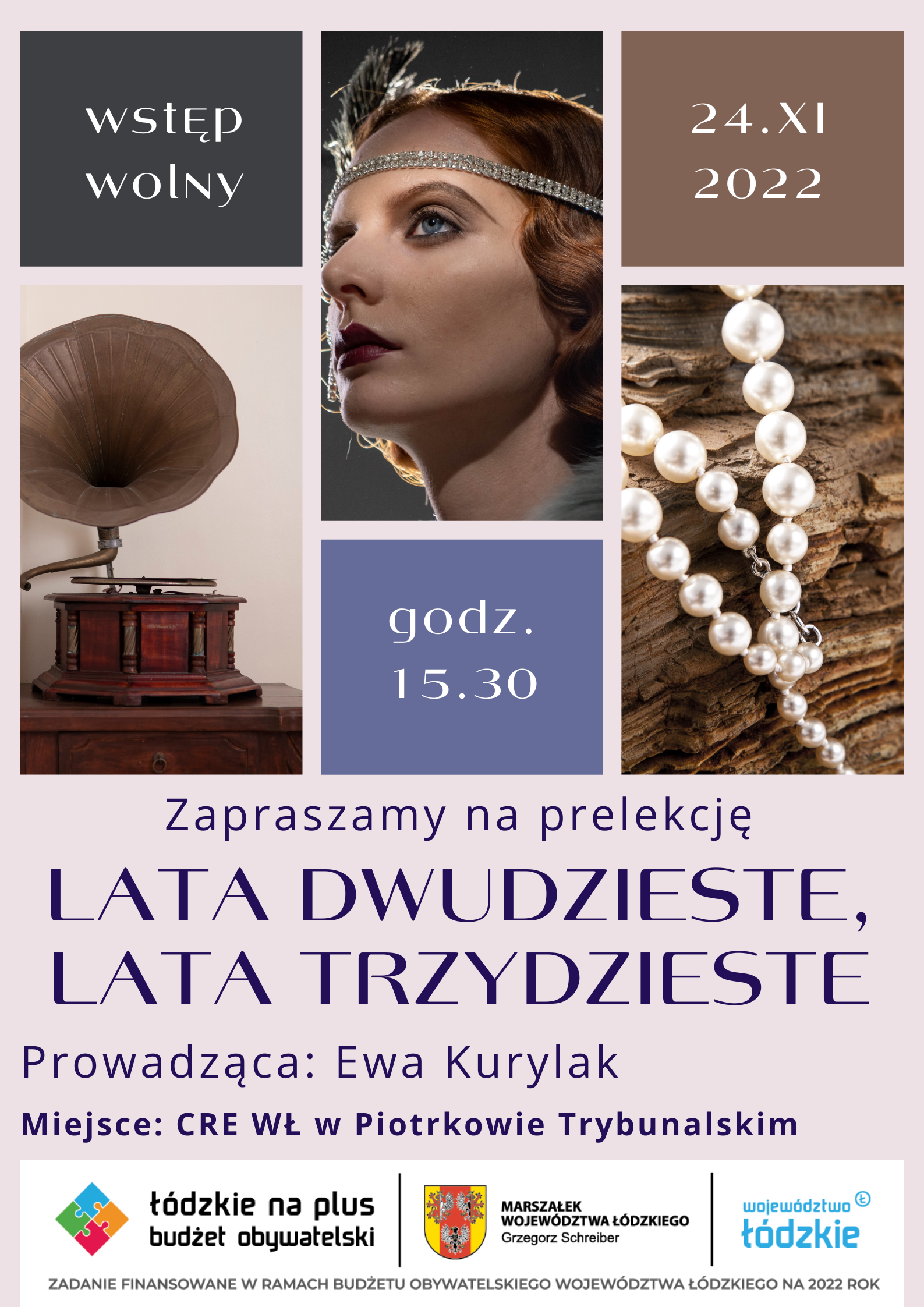 Bezpłatna prelekcja: Lata dwudzieste, lata trzydzieste-24.11.2022