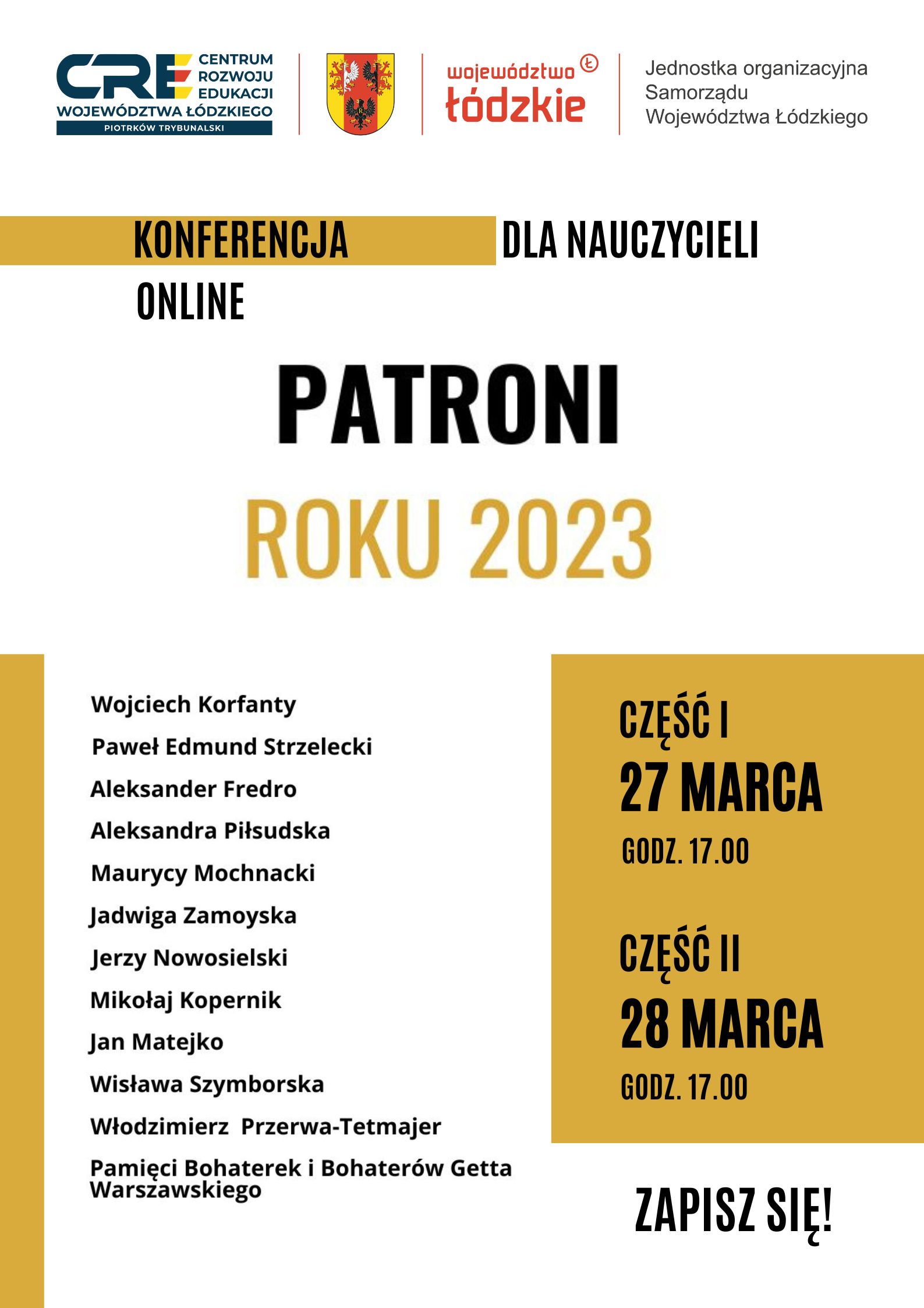 Konferencja „Patroni Roku 2023”