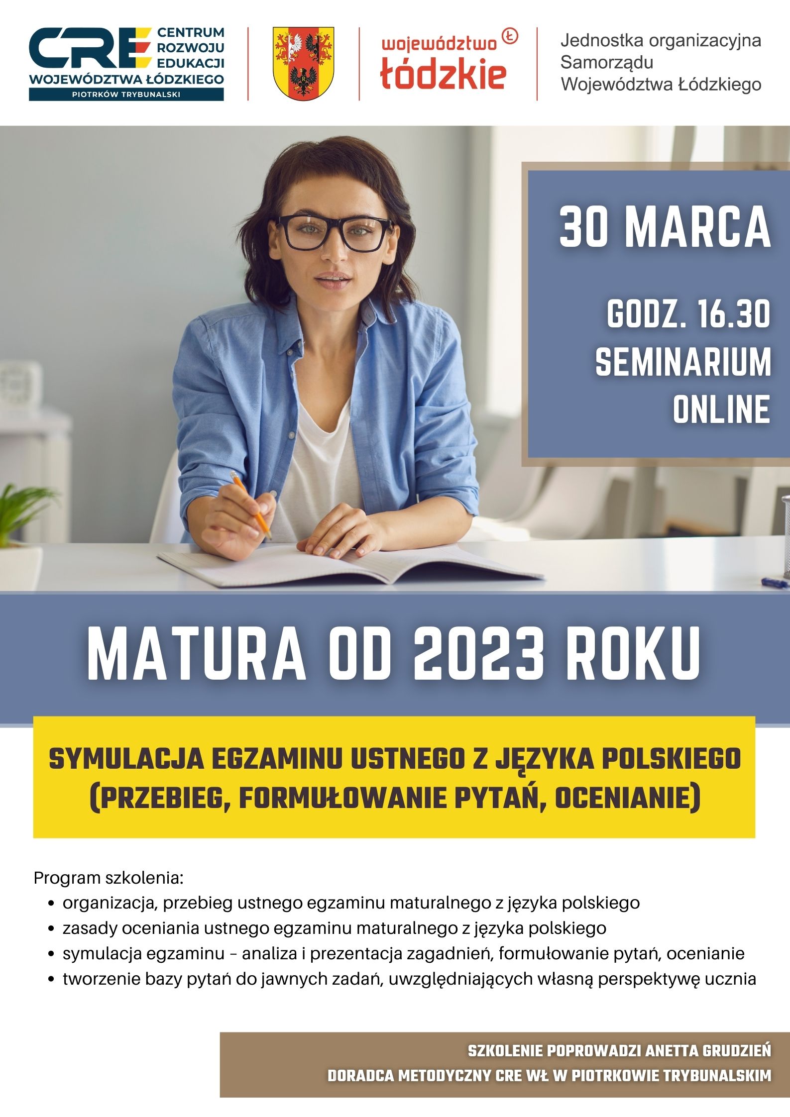 Matura od 2023 r. – symulacja egzaminu ustnego z języka polskiego (przebieg, formułowanie pytań, ocenianie) 30.03.2023