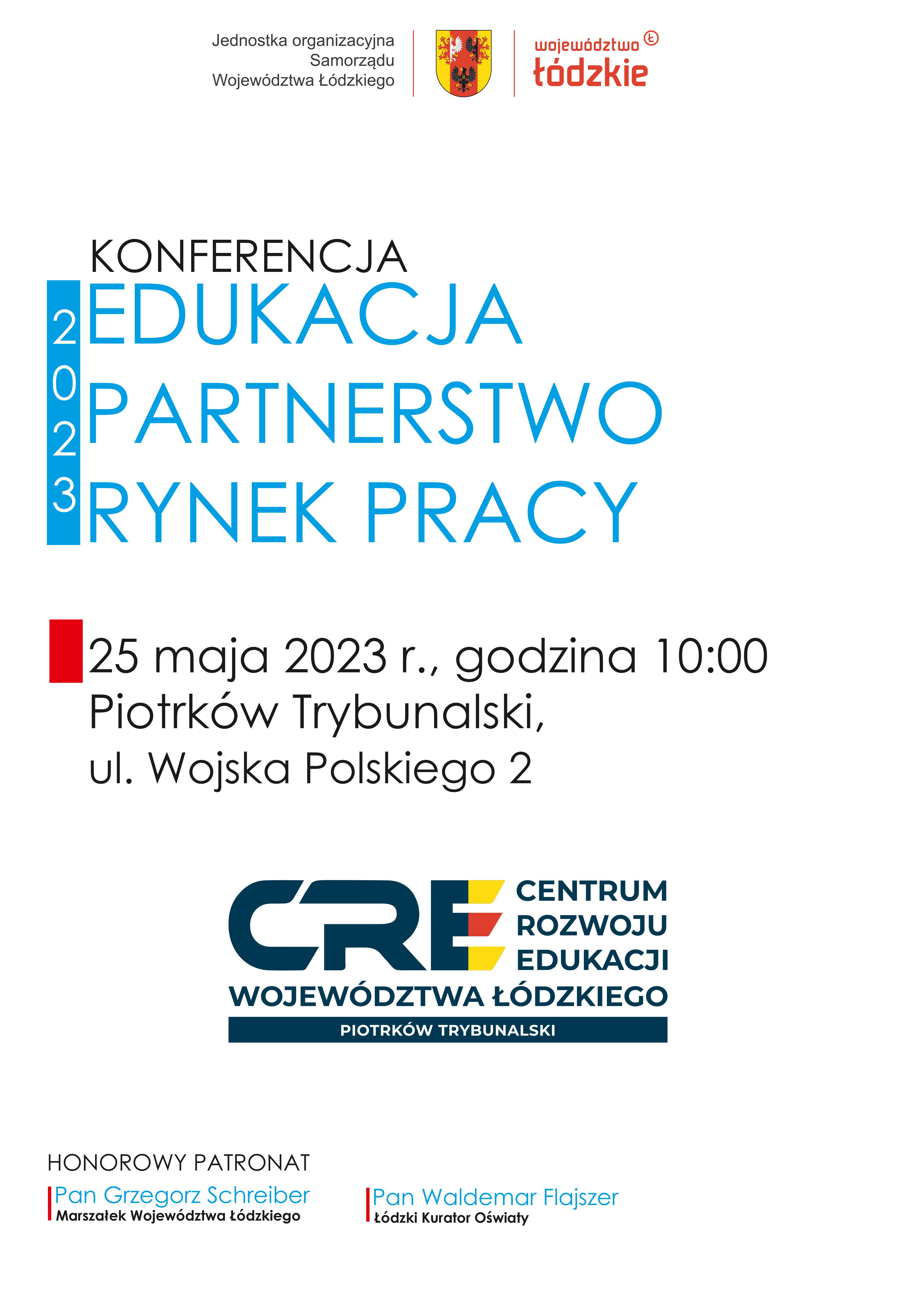 Spotkanie konferencyjno-warsztatowe ,,EDUKACJA, PARTNERSTWO, RYNEK PRACY 2023”