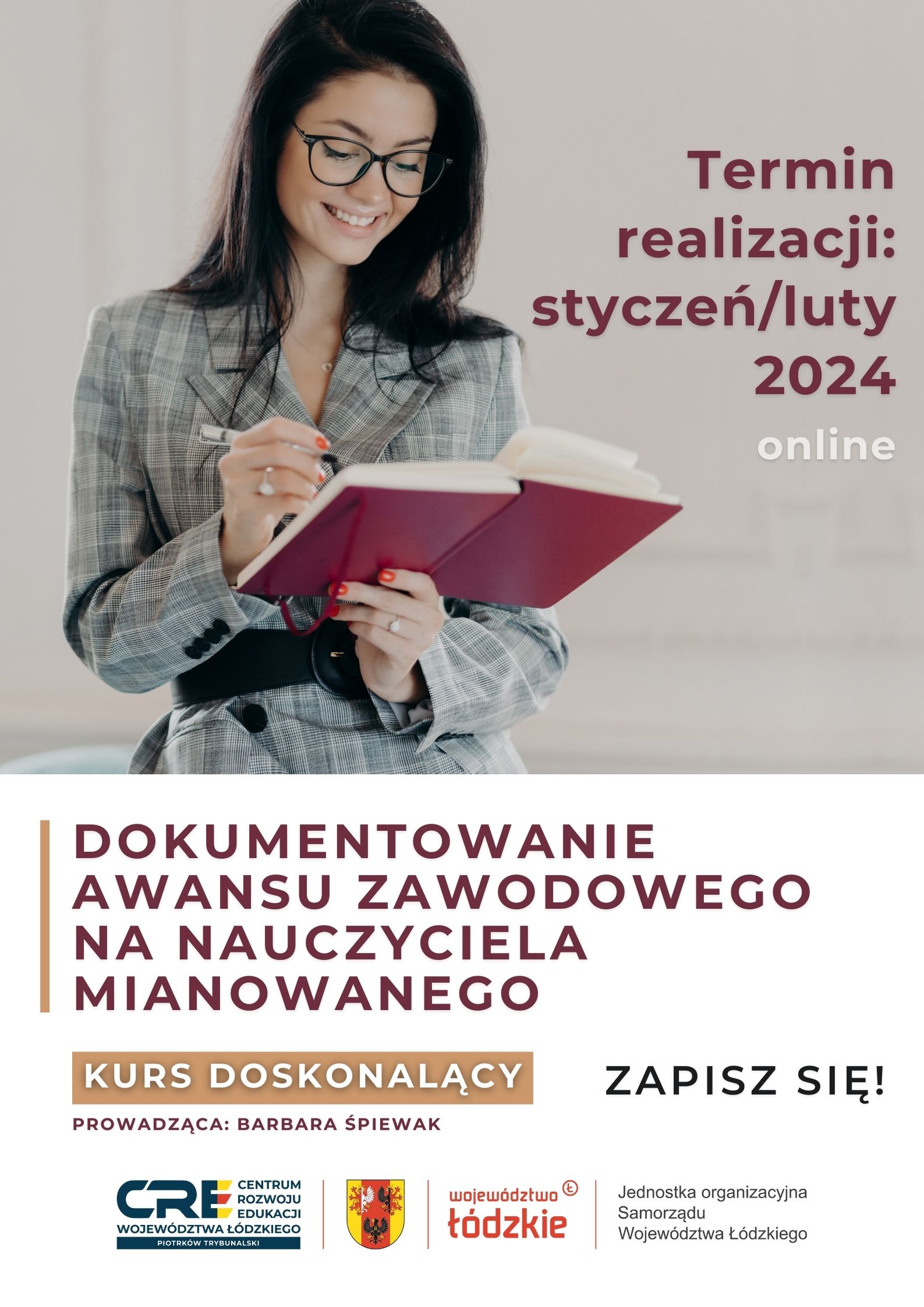 DOKUMENTOWANIE AWANSU ZAWODOWEGO NA NAUCZYCIELA MIANOWANEGO - STYCZEŃ/LUTY 2024