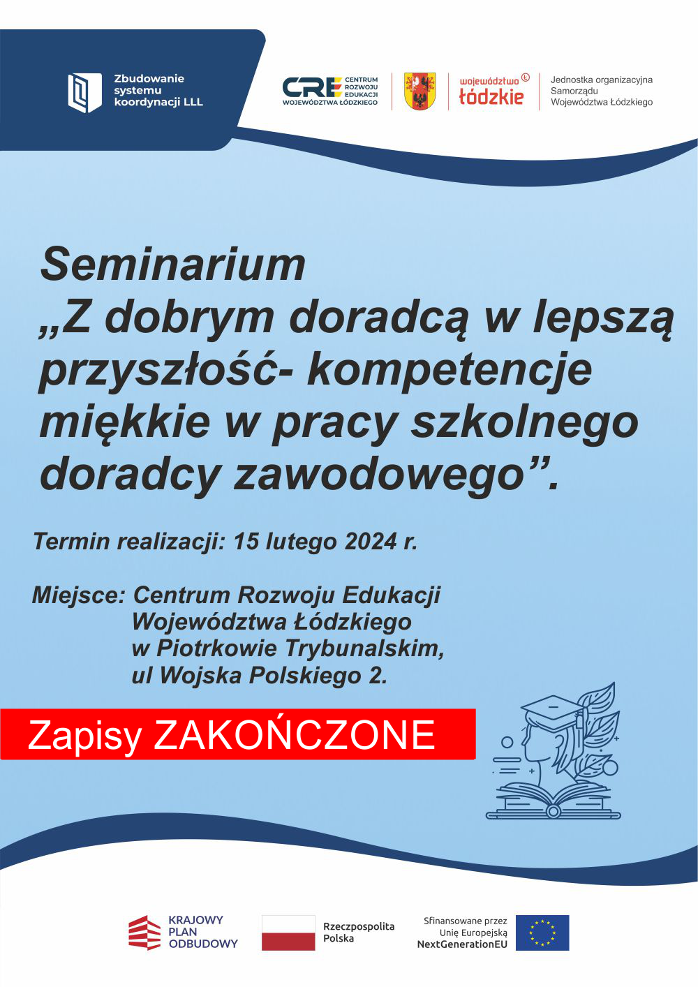 Seminarium dla doradców zawodowych - KONIEC zapisów !!!