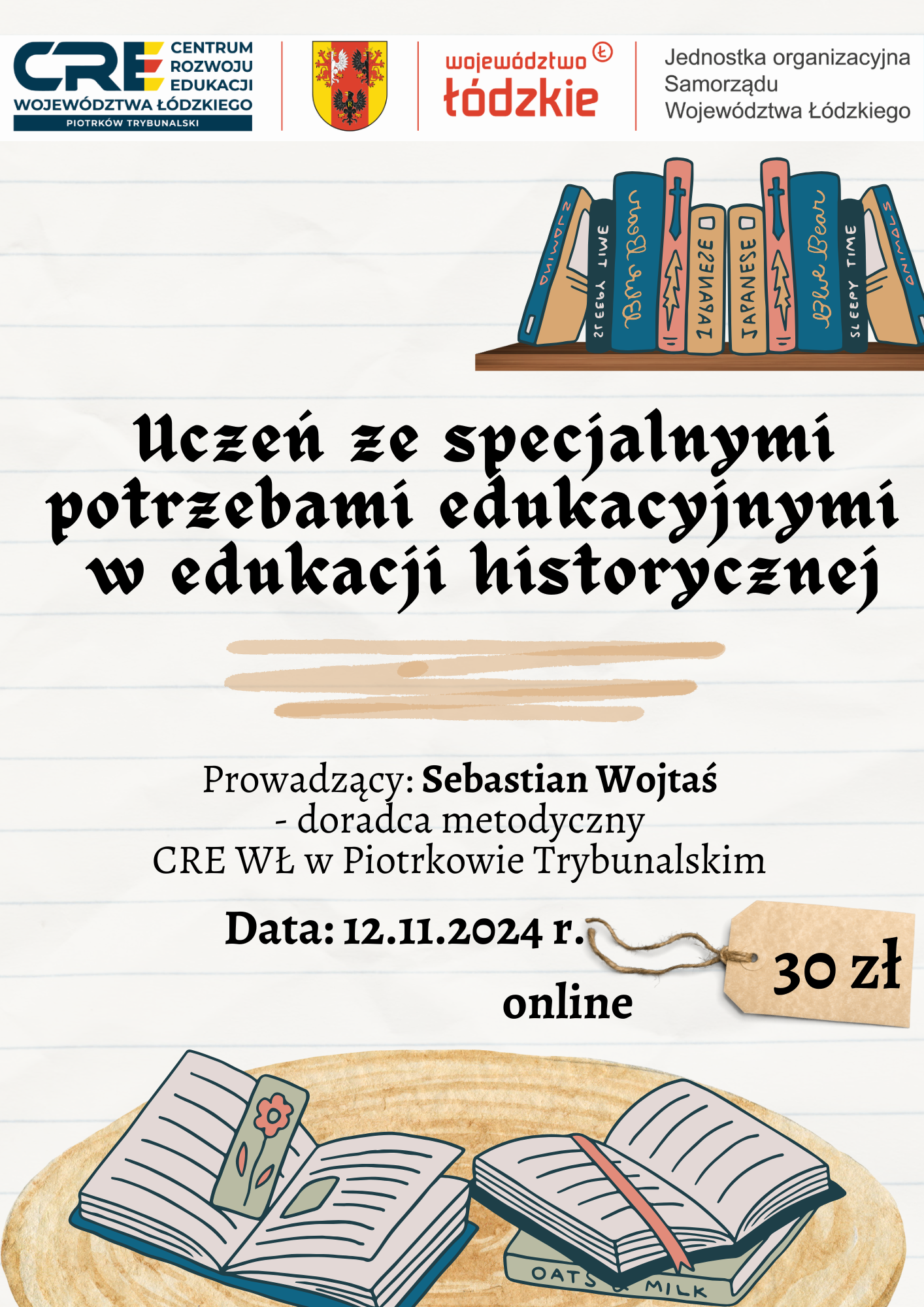 Zapraszamy na warsztat metodyczny. 12.11.2024 r.