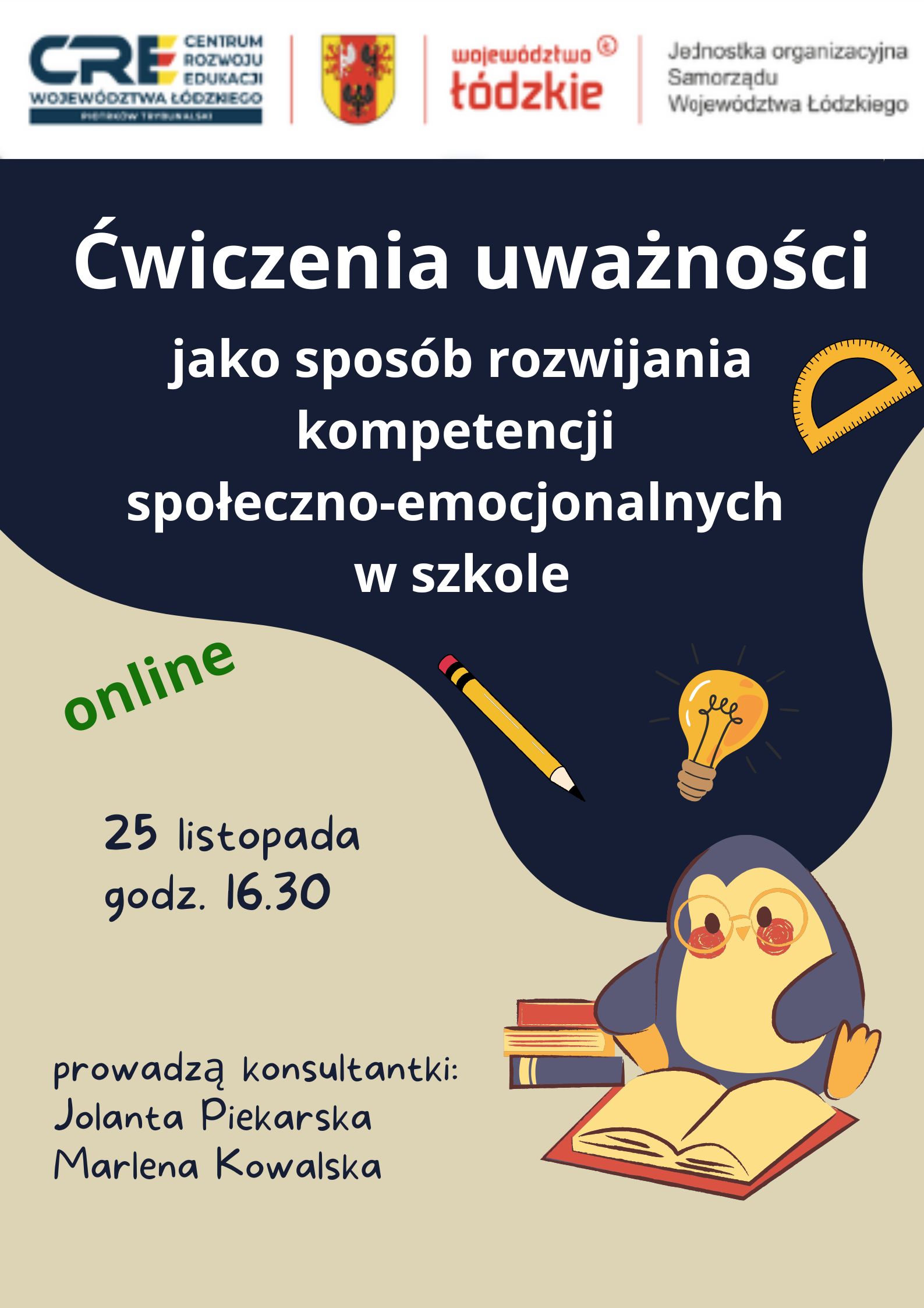 Ćwiczenia uważności jako sposób rozwijania kompetencji społeczno-emocjonalnych - 25.11.2024 r.