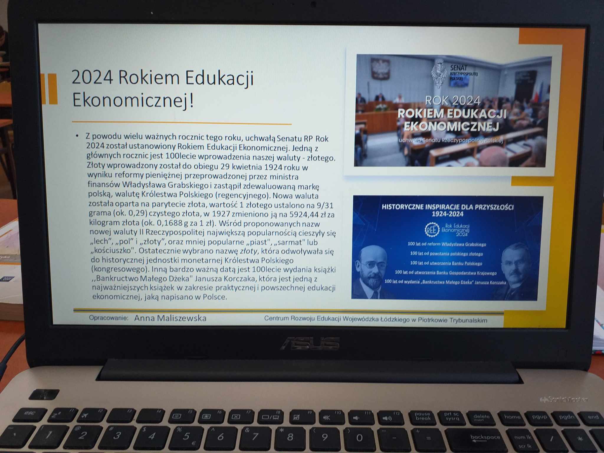 Rok 2024 - Rokiem Edukacji Ekonomicznej