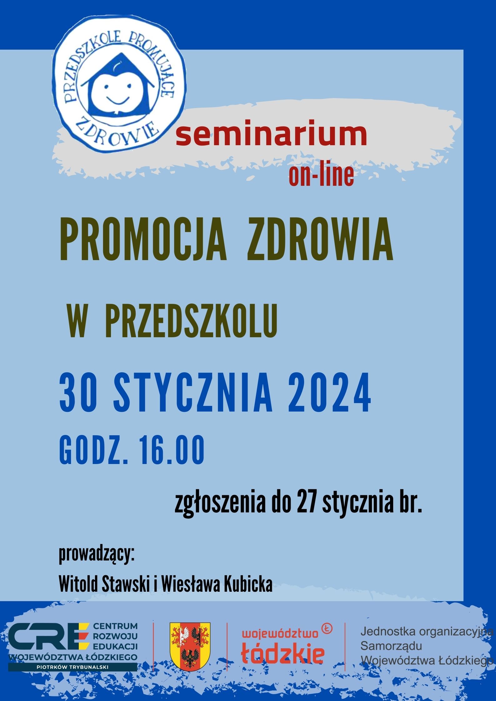 Promocja zdrowia w przedszkolu - seminarium - 30.01.2025r.