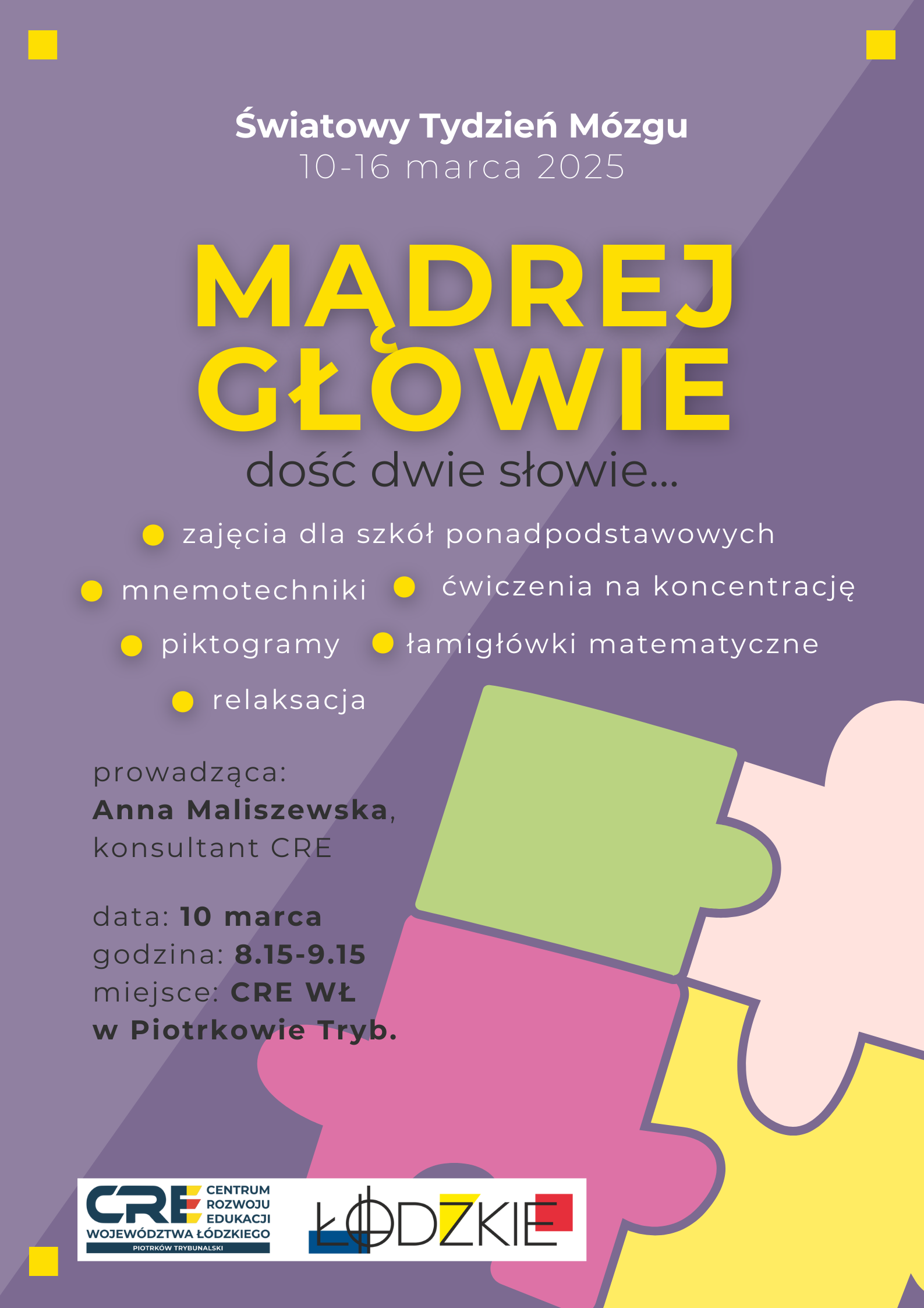 Mądrej głowie dość dwie słowie. 10.03.2025 r.