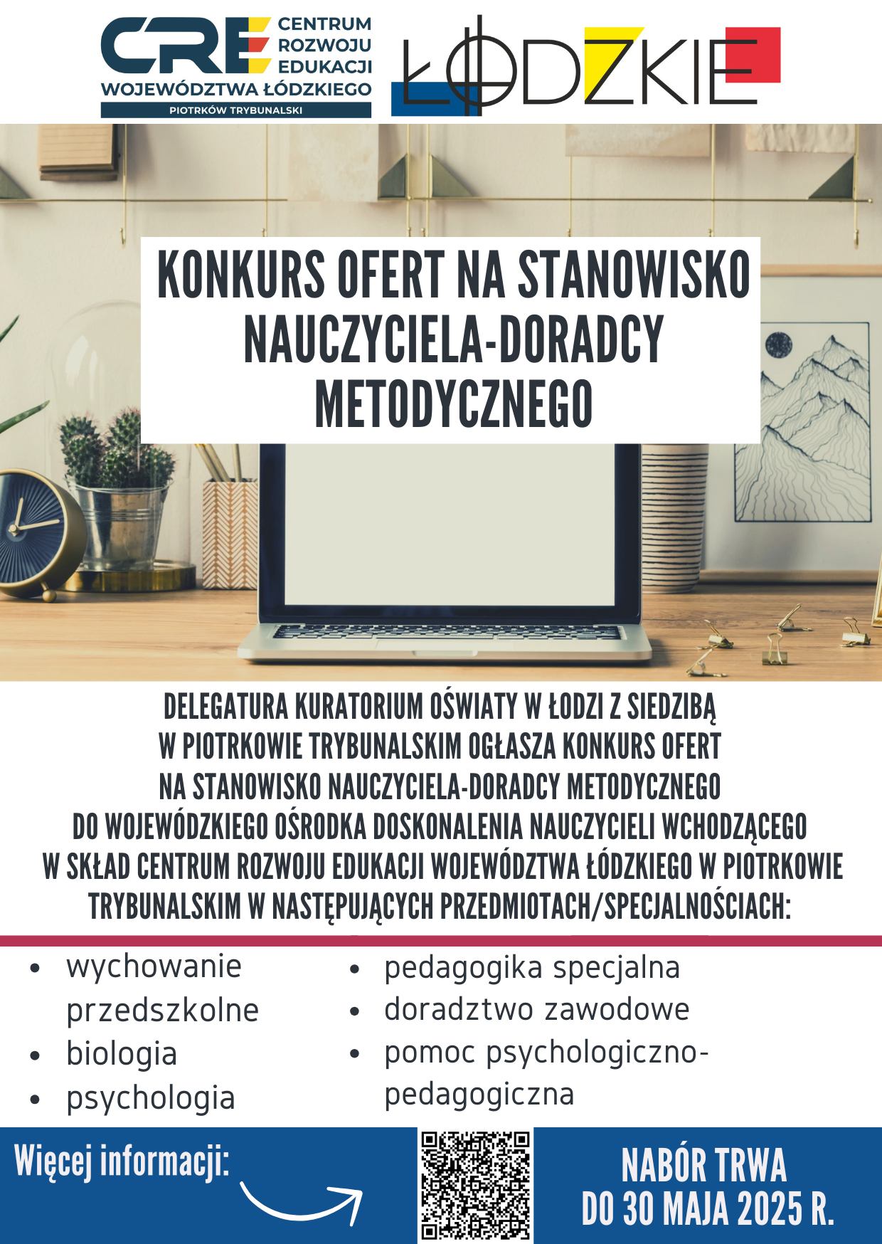 Konkurs ofert na stanowisko nauczyciela-doradcy metodycznego