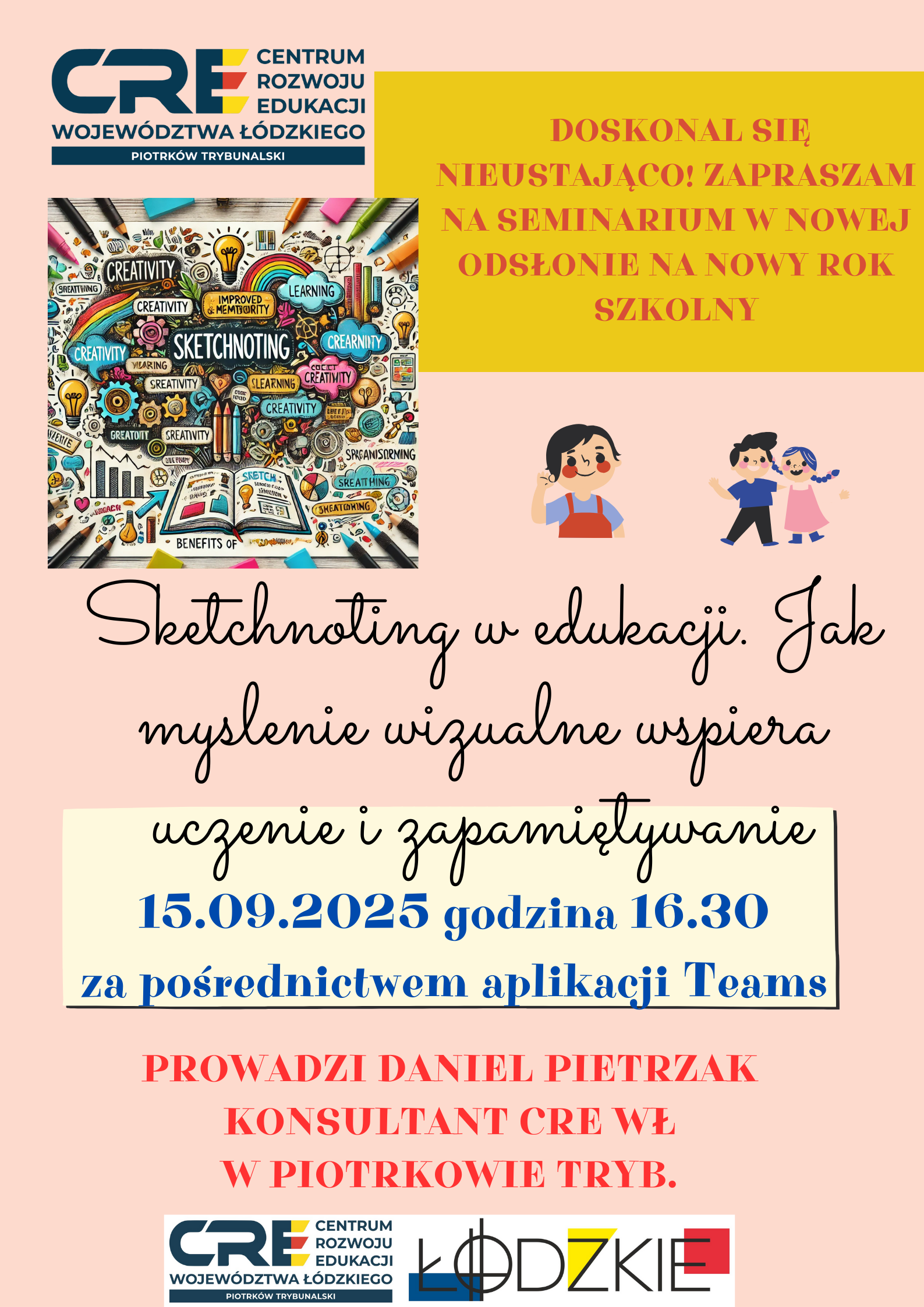 Seminarium: Sketchnoting w edukacji. Jak myślenie wizualne wspiera uczenie i zapamiętywanie