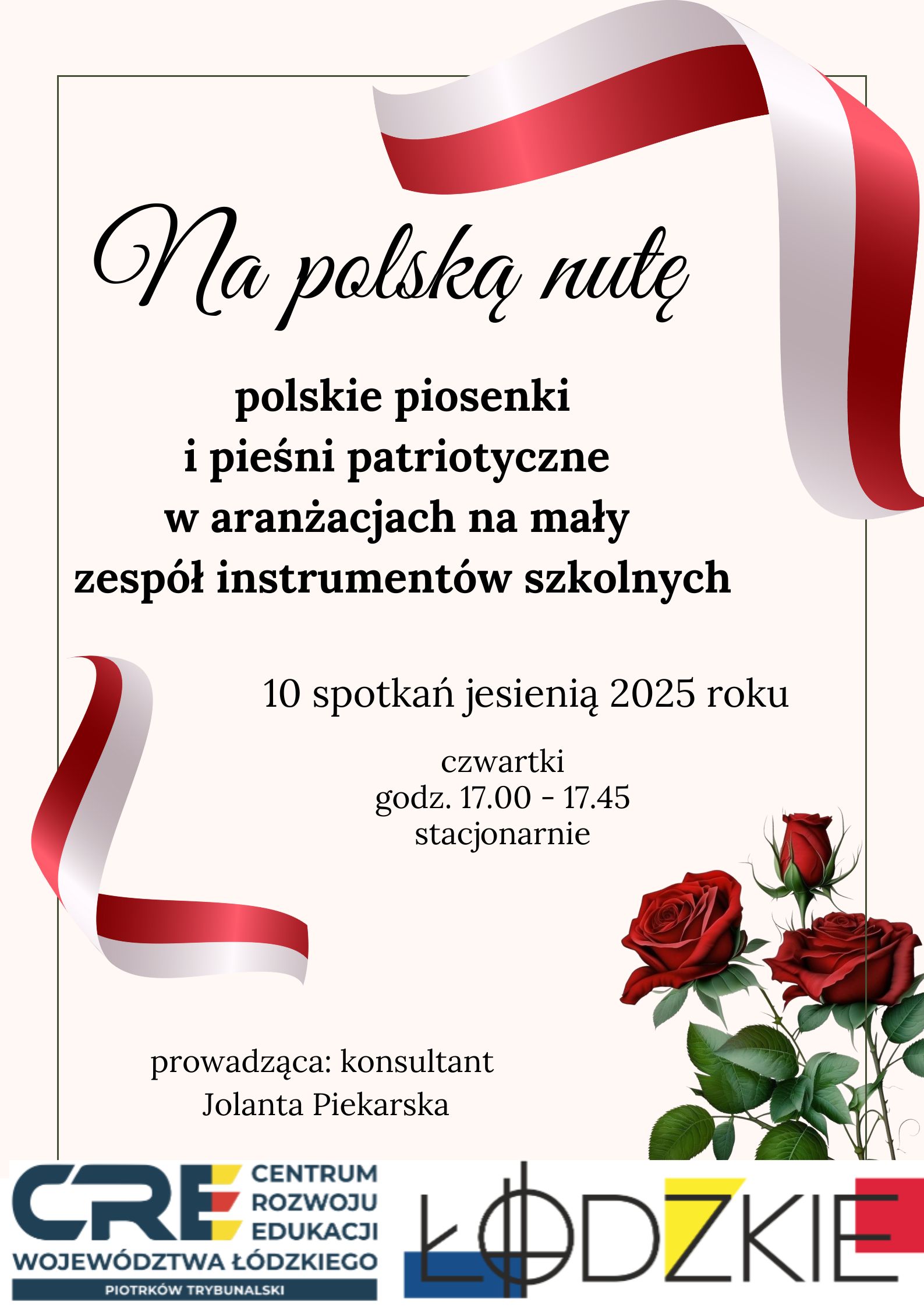 Serdecznie zapraszamy nauczycieli edukacji muzycznej, nauczycieli  muzyki oraz wszystkich, którym w duszy gra muzyka na kurs doskonalący technikę gry na instrumentach szkolnych