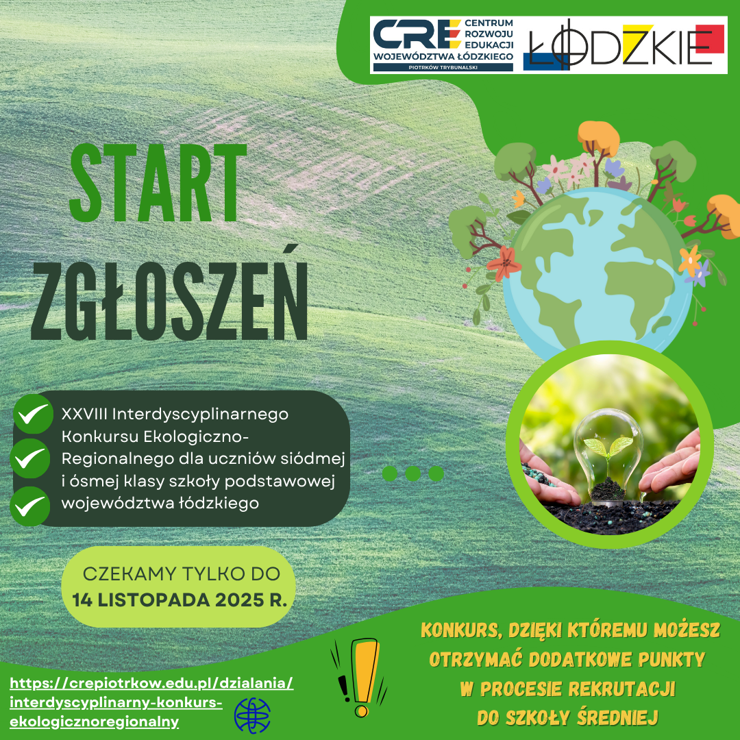 Rusza XXIX Interdyscyplinarny Konkurs Ekologiczno-Regionalny!