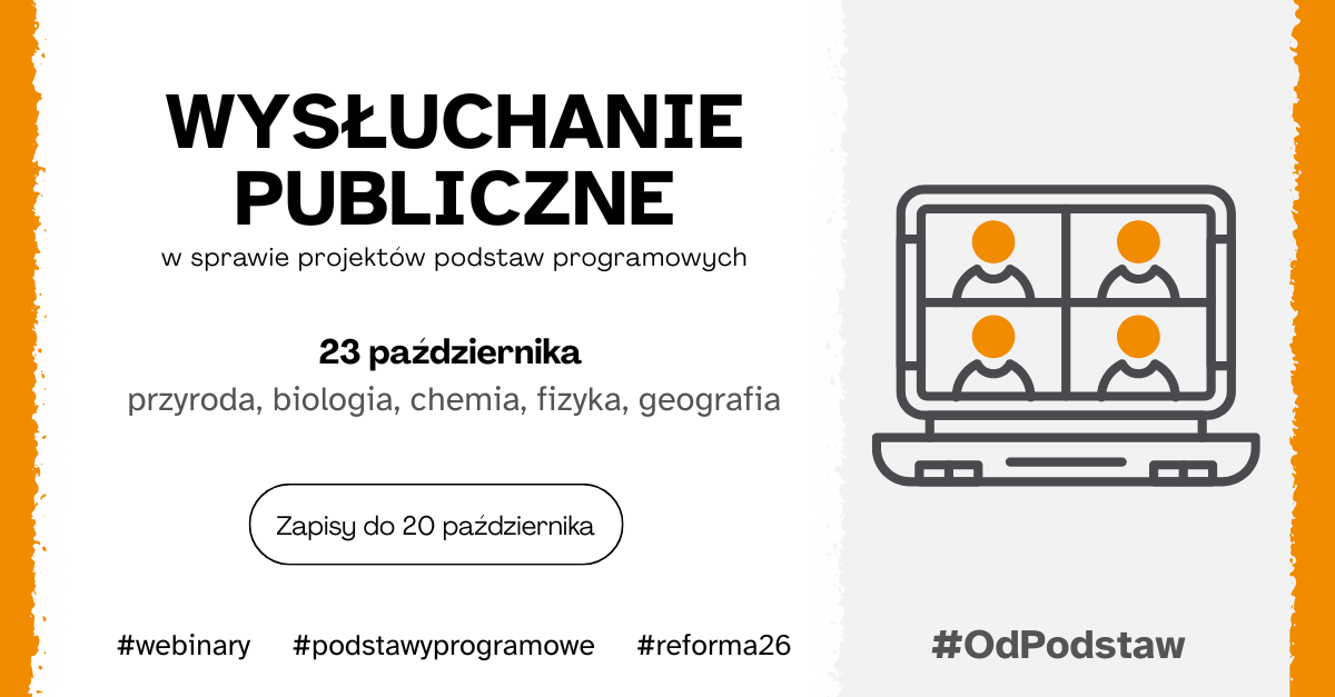 Druga część wysłuchania publicznego ws. projektów podstaw programowych