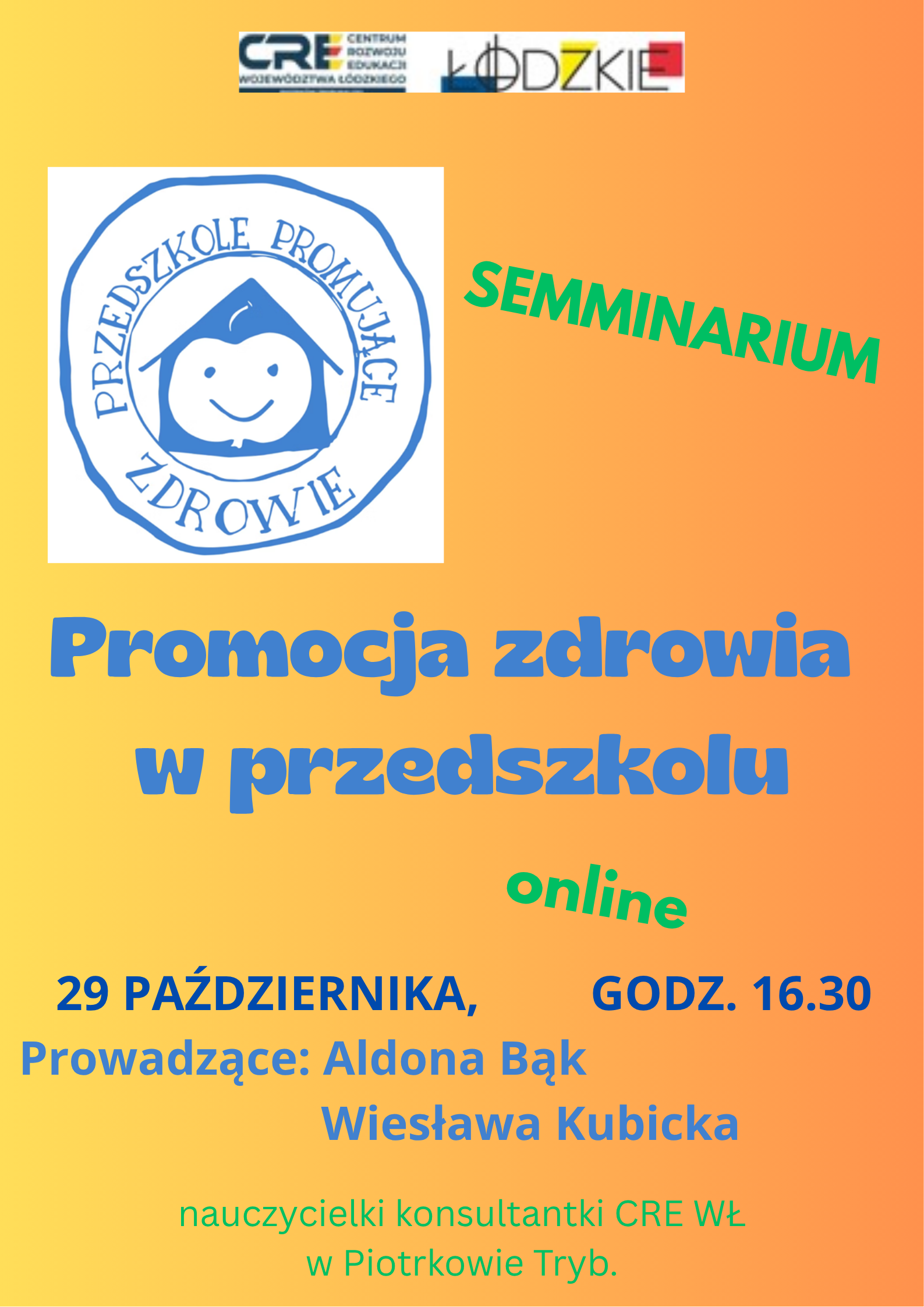 Seminarium: Promocja zdrowia w przedszkolu