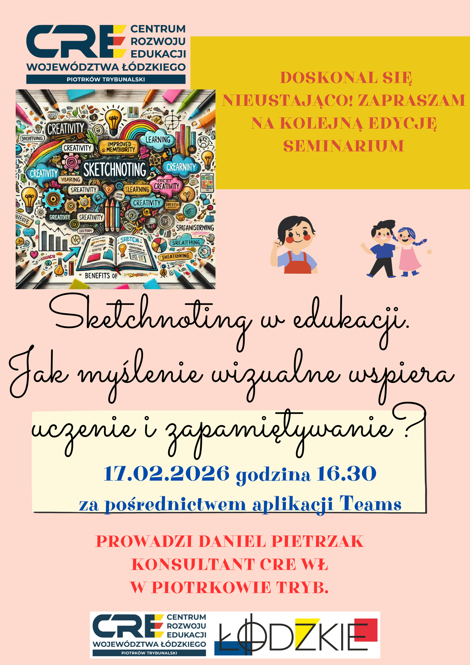 Seminarium 17.02.2026: Sketchnoting w edukacji. Jak myślenie wizualne wspiera uczenie i zapamiętywanie?