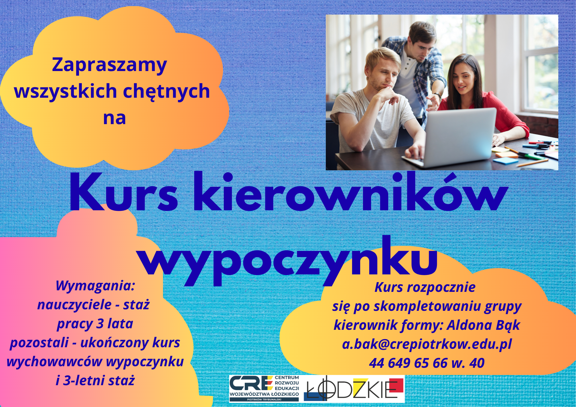 Kurs kierowników wypoczynku - zaproszenie